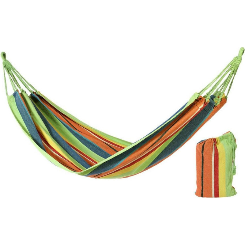 Hanging Hammock 2 x 1 m Textile Multicolour