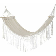 Hammock DKD Home Decor Beige Polyester Cotton Pinewood Fringe (280 x 100 x 130 cm)