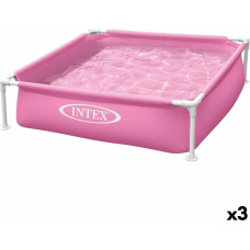 Detachable Pool Intex 342 L 122 x 30 x 122 cm Pink (3 Units)