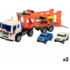 Truck Carrier and Friction Cars Speed & Go 37,5 x 12,5 x 10 cm (2 Units)