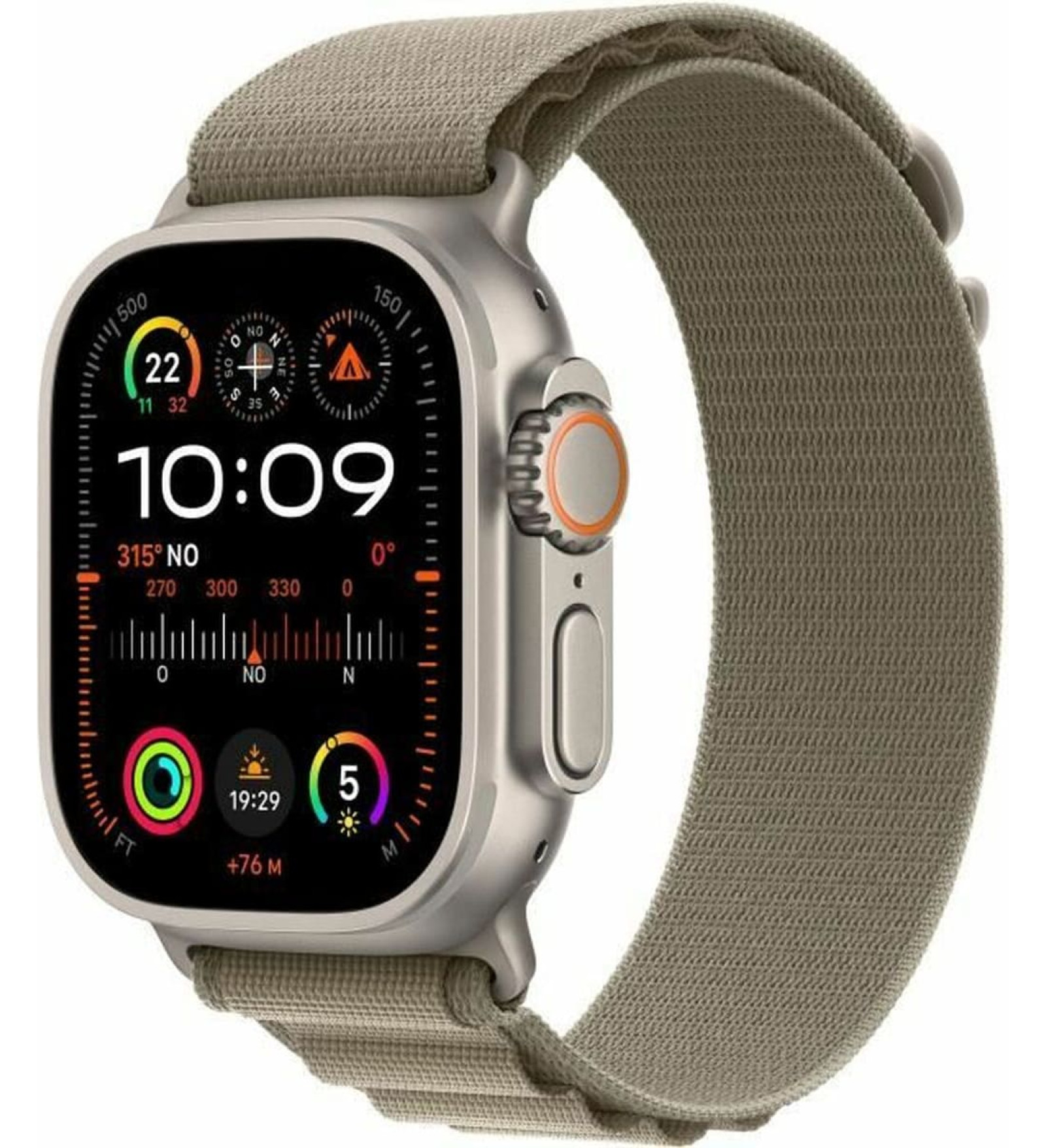 Viedpulkstenis Apple Ultra 2 Titāna Olīvas 49 mm