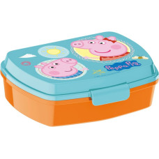 Sandwich Box Peppa Pig Having fun Plastic Light Pink (17 x 5.6 x 13.3 cm)