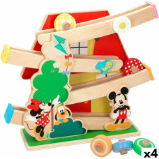 Wooden Track with Ramps for Car Disney 5 Pieces 4 Units 33,5 x 28 x 9,5 cm