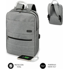 Rucksack for Laptop and Tablet with USB Output Subblim MOCHILA ELITE AIRPADDING 15.6'' GREY