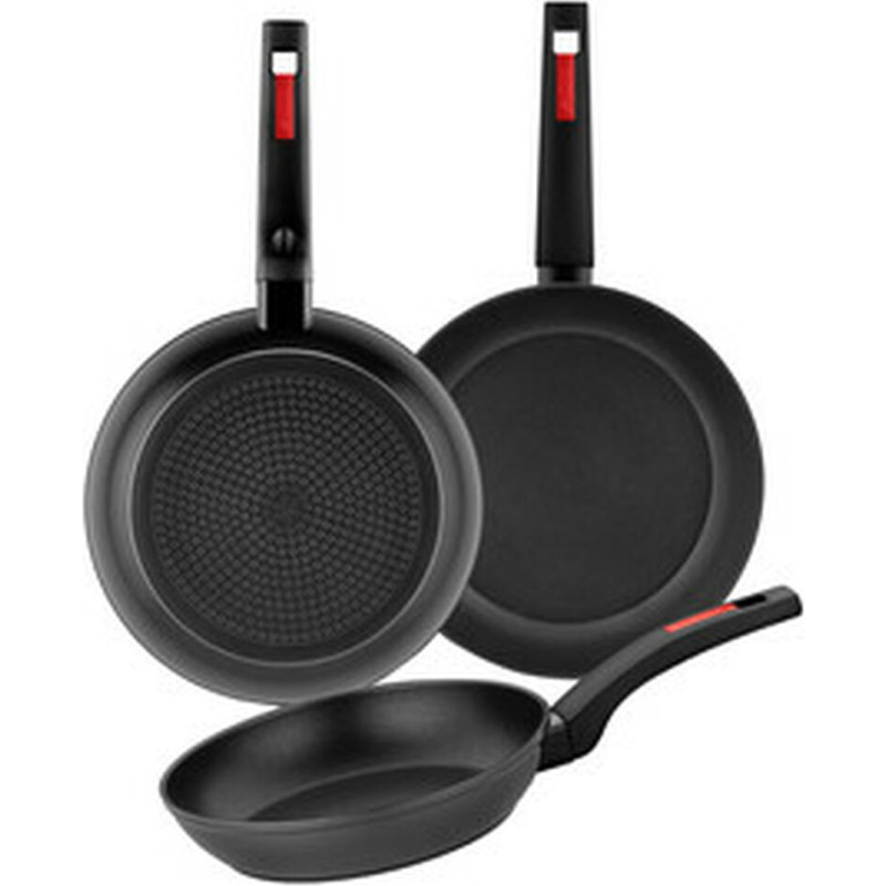 Pan Monix M249001 Black Plastic 3 Pieces