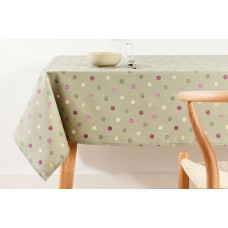 Tablecloth Belum Green 155 x 155 cm Spots