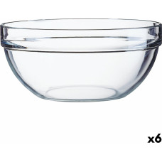 Salad Bowl Luminarc Transparent Glass (Ø 26 cm) (6 Units)