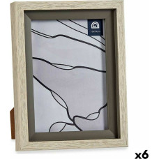 Photo frame 17 x 2 x 21,8 cm Crystal Grey Beige Plastic (6 Units)