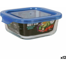 Lunch box Quttin   Blue 14 x 14 x 5,5 cm (12 Units)