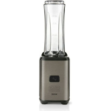 Cup Blender Black & Decker Grey Transparent 300 W 600 ml