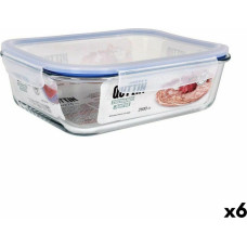 Hermetic Lunch Box Quttin   Rectangular 2,6 L (6 Units)