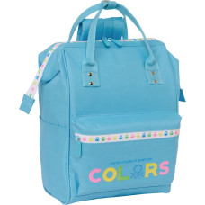 Laptop Backpack Benetton Spring Sky blue 27 x 40 x 19 cm