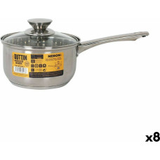 Saucepan with Lid Quttin New Neron Steel 33 x 17,5 x 10 cm (8 Units)