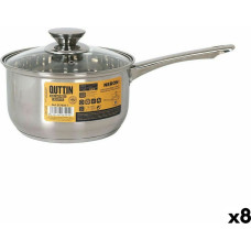 Saucepan with Lid Quttin New Neron Steel 35 x 19,5 x 10,5 cm (8 Units)