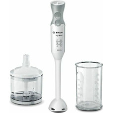 Hand-held Blender BOSCH MSM66020 White Black/Silver 600 W