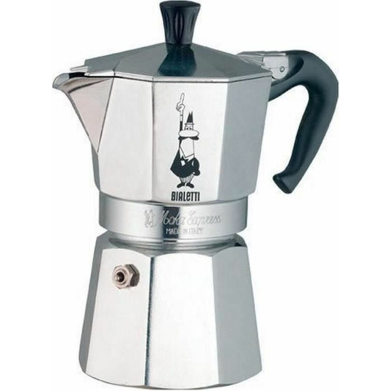 Italian Coffee Pot Bialetti Moka Express Aluminium