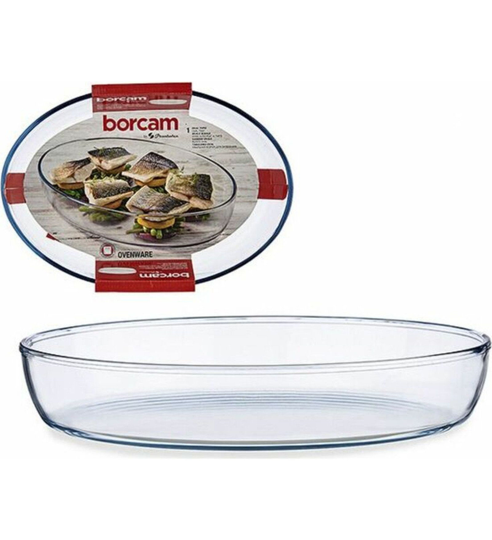 Tray Transparent Borosilicate Glass