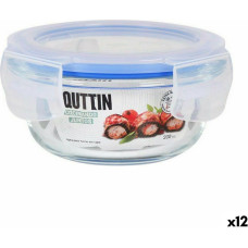 Hermetic Lunch Box Quttin Circular 200 ml (12 Units)