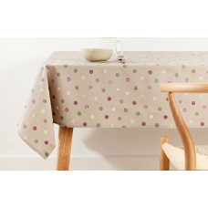 Tablecloth Belum Beige 100 x 155 cm Spots