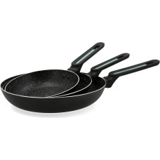 Set of pans Quid Oasis Black Metal 3 Pieces