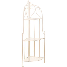 Corner Shelves Alexandra House Living White Metal Iron Ironwork 30 x 38 x 30 cm