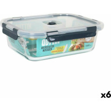 Hermetic Lunch Box Quttin   Rectangular 1,5 L 23 x 17,8 x 7,6 cm (6 Units)