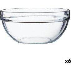 Salad Bowl Luminarc Transparent Glass (20 cm) (6 Units)