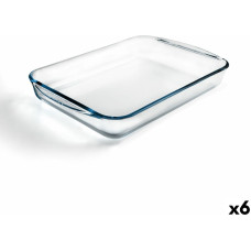 Oven Dish Pyrex Classic Vidrio Transparent Glass Rectangular 40 x 27 x 6 cm (6 Units)