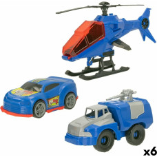 Set of cars Colorbaby 20 x 12 x 8,5 cm 6 Units 3 Pieces Police Officer