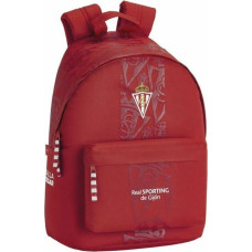 Portatīvā datora mugursoma Real Sporting de Gijón 14,1'' Sarkans 31 x 41 x 16 cm