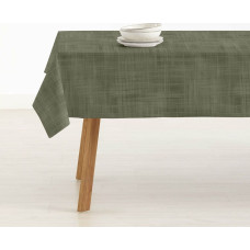 Stain-proof resined tablecloth Belum Liso Olive 150 x 150 cm