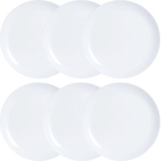 Plate set Luminarc Diwali 6 pcs White Glass