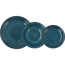 Dinnerware Set Quid Vita 18 Pieces Ceramic Blue