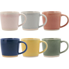 Mug Bidasoa Artesano Multicolour Ceramic 330 ml (6 Units) (Pack 6x)