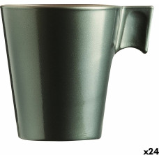 Mug Luminarc Flashy Green 80 ml Glass (24 Units)