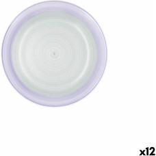 Dessert dish Quid Kaleido Green Purple Ceramic 19 cm (12 Units)