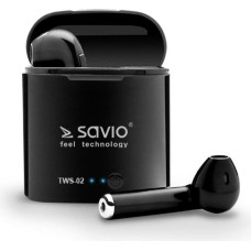 Austiņas In-ear Bluetooth Savio TWS-02 Melns Grafīts