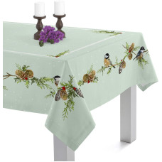 Tablecloth HappyFriday Xmas Sparrow Multicolour 145 x 150 cm