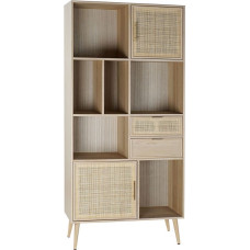 Shelves Home ESPRIT Natural Paolownia wood MDF Wood 90 x 37 x 189 cm