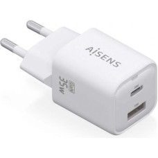 Wall Charger Aisens ASCH-35W2P024-W White 35 W (1 Unit)