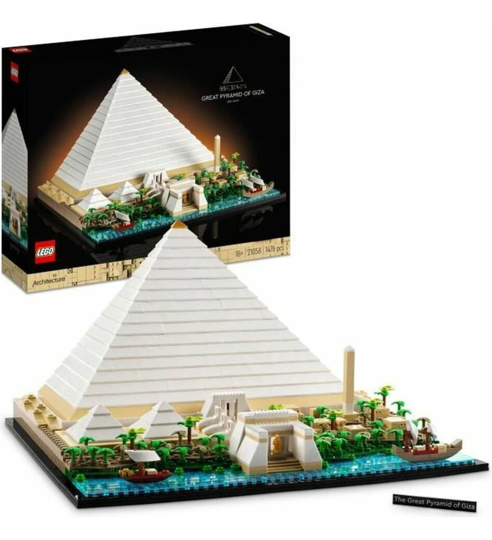 Playset   Lego 21058 Architecture The Great Pyramid of Giza         1476 Daudzums