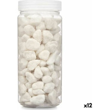 Decorative Stones White 10 - 20 mm 700 g (12 Units)