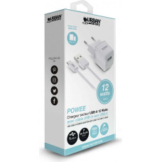 Wall Charger + USB-C Cable Urban Factory PSC25UF White 12 W