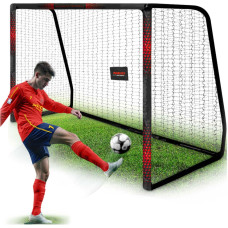 Neo-Sport Futbolo vartai 300 x 200 x 120 cm NS-473 juoda ir raudona