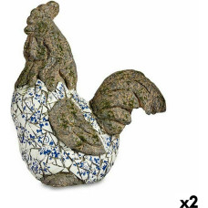 Decorative Garden Figure Rooster Polyresin 22,5 x 46 x 41,5 cm (2 Units)