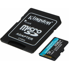 Micro SD Memory Card with Adaptor Kingston SDCG3/256GB          256 GB UHS-I