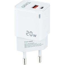 Wall Charger TooQ TQWC-QCPD20WT USB-C USB-A