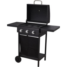 Gas Barbecue Vaggan 139 x 56,5 x 106 cm Black