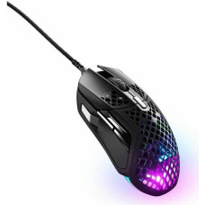 Pele SteelSeries Aerox 5 Melns Spēles LED Gaismas Ar kabeli