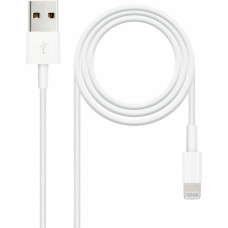 Lightning Cable NANOCABLE 10.10.0402 (1 m) White 2 m (1 Unit)